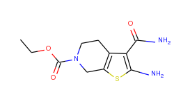 ethyl 2-amino-3-(aminocarbonyl)-4,7-dihydro-thieno[2,3-c]pyridine-6(5h)-carboxylate