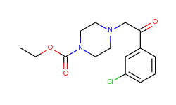 ethyl 4-[2-(3-chlorophenyl)-2-oxoethyl]tetrahydro-1(2h)-pyrazinecarboxylate