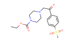 ethyl 4-{2-[4-(methylsulfonyl)phenyl]-2-oxoethyl}tetrahydro-1(2h)-pyrazinecarboxylate