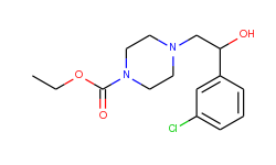 ethyl 4-[2-(3-chlorophenyl)-2-hydroxyethyl]-tetrahydro-1(2h)-pyrazinecarboxylate