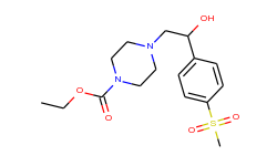 ethyl 4-{2-hydroxy-2-[4-(methylsulfonyl)phenyl]-ethyl}tetrahydro-1(2h)-pyrazinecarboxylate