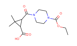 3-{[4-(ethoxycarbonyl)piperazin-1-yl]carbonyl}-2,2-dimethylcyclopropanecarboxylic acid