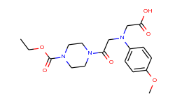 [{2-[4-(ethoxycarbonyl)piperazin-1-yl]-2-oxoethyl}(4-methoxyphenyl)amino]acetic acid