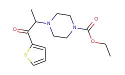 ethyl 4-[1-methyl-2-oxo-2-(2-thienyl)ethyl]-tetrahydro-1(2h)-pyrazinecarboxylate