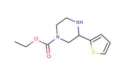 ethyl 3-(2-thienyl)piperazine-1-carboxylate