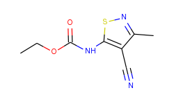 ethyl 4-cyano-3-methylisothiazol-5-ylcarbamate