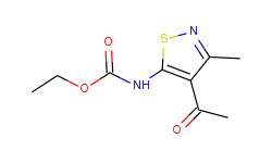 ethyl 4-acetyl-3-methylisothiazol-5-ylcarbamate