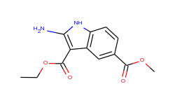2-Amino-1H-indole-3,5-dicarboxylic acid 3-ethyl ester 5-methyl ester