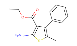 3-Thiophenecarboxylic acid, 2-amino-5-methyl-4-phenyl-, ethyl ester
