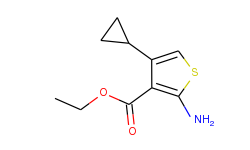 3-Thiophenecarboxylic acid, 2-amino-4-cyclopropyl-, ethyl ester