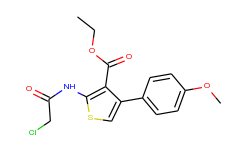 2-(2-Chloro-acetylamino)-4-(4-methoxy-phenyl)-thiophene-3-carboxylic acid ethyl ester
