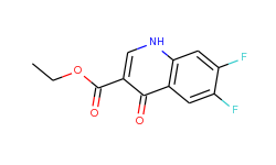 3-Quinolinecarboxylic acid, 6,7-difluoro-1,4-dihydro-4-oxo-, ethyl ester