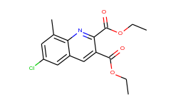 6-Chloro-8-methylquinoline-2,3-dicarboxylic acid diethyl ester