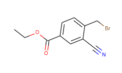 4-(bromomethyl)-3-cyanobenzoic acid ethyl ester