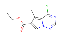 ethyl 4-chloro-5-methylpyrrolo[1,2-f][1,2,4]triazine-6-carboxylate