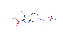 7-tert-butyl2-ethyl3-bromo-5,6-dihydroimidazo[1,2-a]pyrazine-2,7(8h)-dicarboxylate