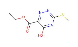 ETHYL 5-HYDROXY-3-(METHYLTHIO)-1,2,4-TRIAZINE-6-CARBOXYLATE