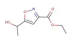 3-Isoxazolecarboxylic acid, 5-(1-hydroxyethyl)-, ethyl ester