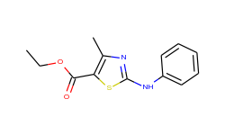 5-Thiazolecarboxylic acid, 4-methyl-2-(phenylamino)-, ethyl ester