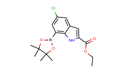 Ethyl 5-chloro-7-(4,4,5,5-tetramethyl-1,3,2-dioxaborolan-2-yl)-1H-indole-2-carboxylate