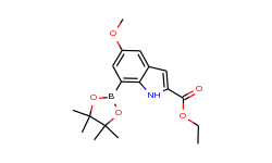 Ethyl 5-methoxy-7-(4,4,5,5-tetramethyl-1,3,2-dioxaborolan-2-yl)-1H-indole-2-carboxylate