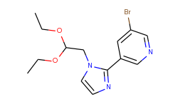 3-bromo-5-(1-(2,2-diethoxyethyl)-1h-imidazol-2-yl)pyridine