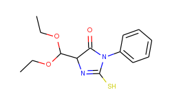 5-(diethoxymethyl)-2-mercapto-3-phenyl-3,5-dihydro-4h-imidazol-4-one