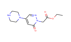 Ethyl 2-[6-oxo-4-piperazino-1(6H)-pyridazinyl]acetate