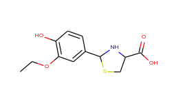 2-(3-ethoxy-4-hydroxy-phenyl)-thiazolidine-4-carboxylic acid