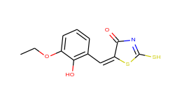 (5e)-5-(3-ethoxy-2-hydroxybenzylidene)-2-mercapto-1,3-thiazol-4(5h)-one