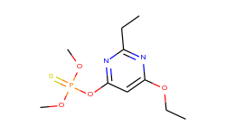 o-(6-ethoxy-2-ethyl-4-pyrimidinyl) o,o-dimethyl thiophosphate