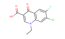 3-Quinolinecarboxylic acid, 7-chloro-1-ethyl-6-fluoro-1,4-dihydro-4-oxo-