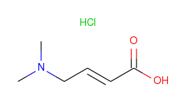 2-Butenoic acid, 4-(dimethylamino)-, hydrochloride, (2E)-