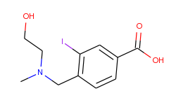 4-(((2-hydroxyethyl)(methyl)amino)methyl)-3-iodobenzoic acid