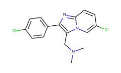 6-Chloro-2-(4-chlorophenyl)-N,N-dimethylimidazo[1,2-a]pyridine-3-methanamine