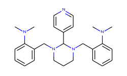 2-[[3-[[2-(dimethylamino)phenyl]methyl]-2-pyridin-4-yl-1,3-diazinan-1-yl]methyl]-N,N-dimethylaniline