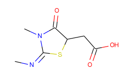 2-[3-methyl-2-(methylimino)-4-oxo-1,3-thiazolan-5-yl]acetic acid