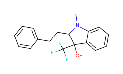 1-methyl-2-phenethyl-3-(trifluoromethyl)-3-indolinol