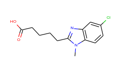 5-(5-chloro-1-methyl-1h-benzoimidazol-2-yl)-pentanoic acid