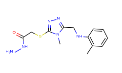 2-[(4-methyl-5-{[(2-methylphenyl)amino]methyl}-4h-1,2,4-triazol-3-yl)thio]acetohydrazide