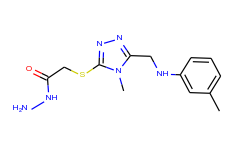 2-[(4-methyl-5-{[(3-methylphenyl)amino]methyl}-4h-1,2,4-triazol-3-yl)thio]acetohydrazide