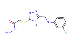 2-[(5-{[(3-chlorophenyl)amino]methyl}-4-methyl-4h-1,2,4-triazol-3-yl)thio]acetohydrazide