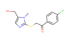 1-(4-chlorophenyl)-2-{[5-(hydroxymethyl)-1-methyl-1h-imidazol-2-yl]sulfanyl}-1-ethanone