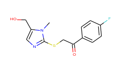 1-(4-fluorophenyl)-2-{[5-(hydroxymethyl)-1-methyl-1h-imidazol-2-yl]sulfanyl}-1-ethanone