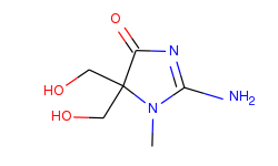 2-amino-5,5-bis-hydroxymethyl-1-methyl-1,5-dihydro-imidazol-4-one