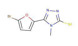 5-(5-bromo-2-furyl)-4-methyl-4h-1,2,4-triazole-3-thiol