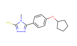 5-[4-(cyclopentyloxy)phenyl]-4-methyl-4h-1,2,4-triazole-3-thiol