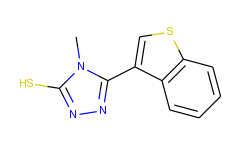 5-(1-benzothien-3-yl)-4-methyl-4h-1,2,4-triazole-3-thiol