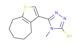 4-methyl-5-(5,6,7,8-tetrahydro-4h-cyclohepta-[b]thien-3-yl)-4h-1,2,4-triazole-3-thiol