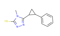 4-methyl-5-(2-phenylcyclopropyl)-4h-1,2,4-triazole-3-thiol